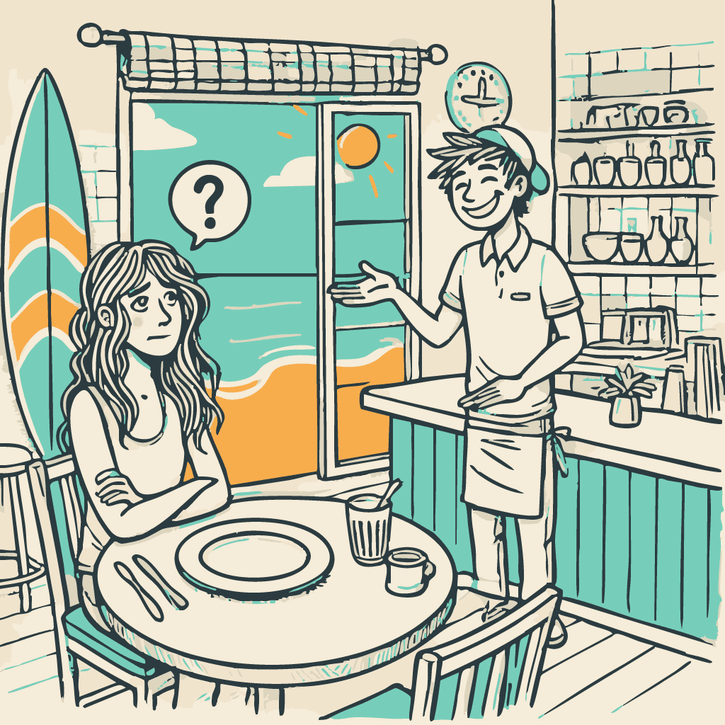 Sunny San Diego café scene for the barista story